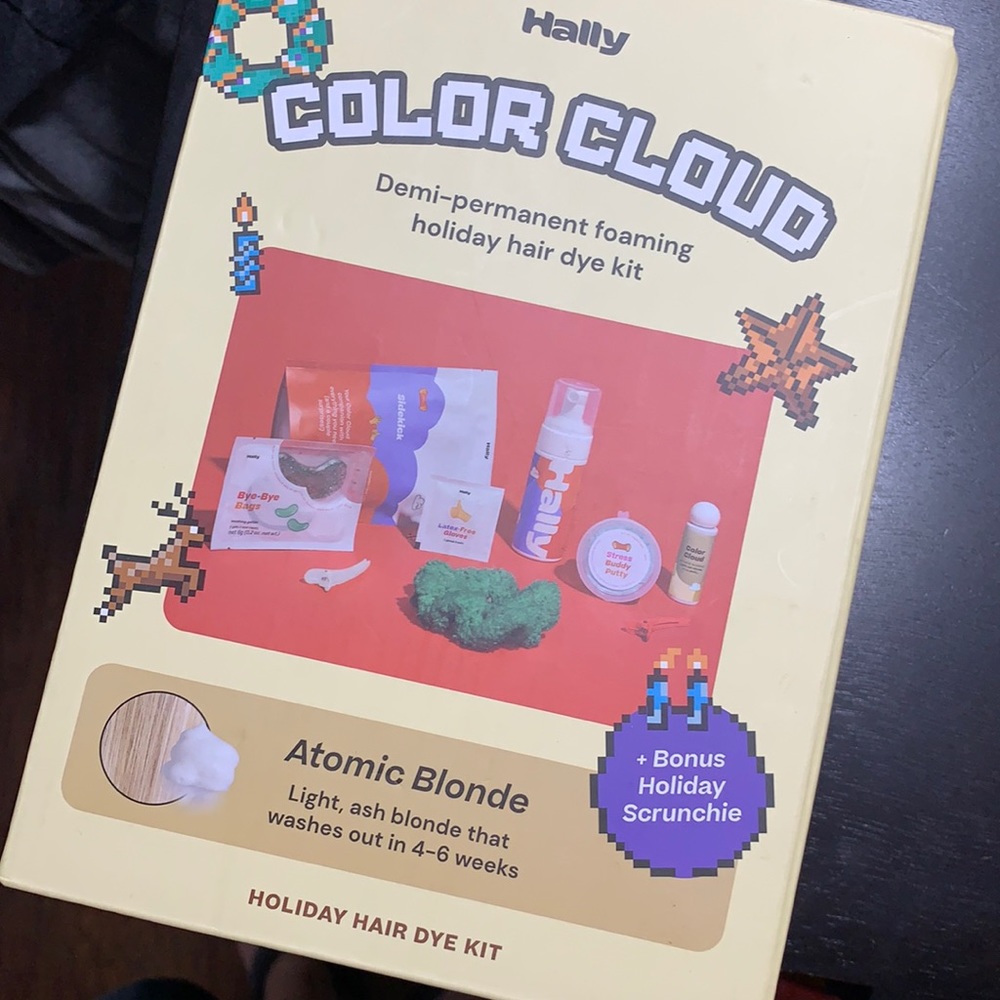 BRAND NEW COLOR CLOUD Foaming hair dye kit ATOMIC BLONDE -Lasts about 4-6 weeks